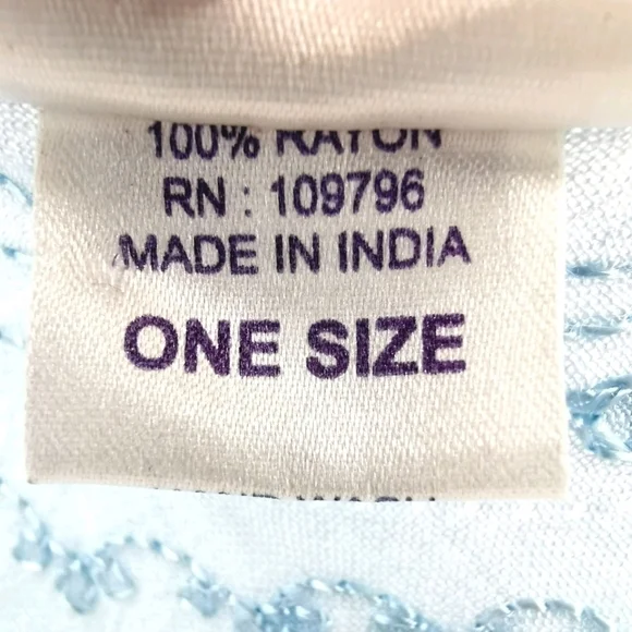 Noelle Women's One Size Blue Embroidered Tank Top - Picture 10 of 13